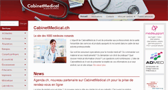 Desktop Screenshot of cabinetmedical.ch