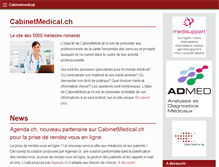 Tablet Screenshot of cabinetmedical.ch