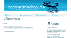 Desktop Screenshot of cabinetmedical.be